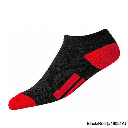 FootJoy Dry Fashion Sport Black Socks Black/Red (#16021A) - Fairway Golf