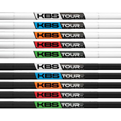 KBS Custom iron Shaft White Pearl Finish/KBS Red Shaf R #5 (39.5) - Fairway Golf