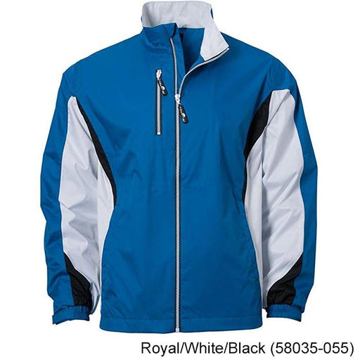 The Weather Apparel Company HiTech Performance Jacket L Royal/White/Black (58035-055) - Fairway Golf