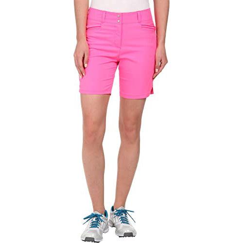 adidas Ladies Essentials Lightweight Shorts 14 Scorch Pink (#Z97463) - Fairway Golf