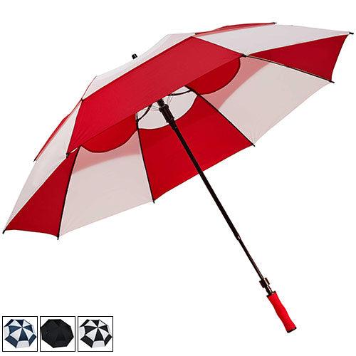 BagBoy Telescopic Wind Vent Umbrella 62 inches Red/White - Fairway Golf