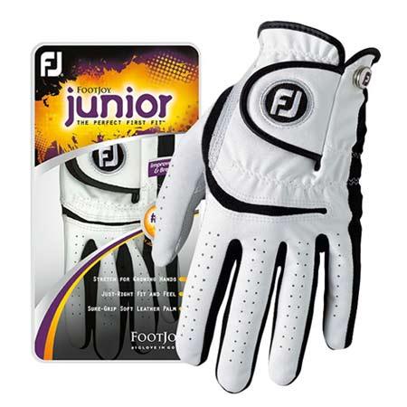 FootJoy Junior Golf Gloves ML White LH/Regular (#65911) - Fairway Golf