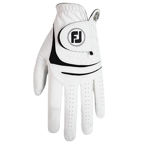 FootJoy Ladies WeatherSof Gloves L White/Black (66958-L) RH/Regular - Fairway Golf
