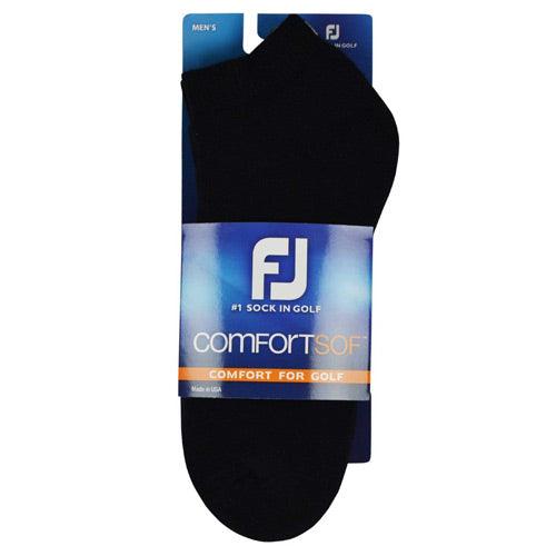 FootJoy ComfortSof Golf Socks (1 pair) US 7-9 (25-27cm) Black - Fairway Golf