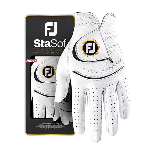 FootJoy Ladies StaSof Golf Glove ML Pearl/Black (67360E-999-ML) LH/Regular - Fairway Golf