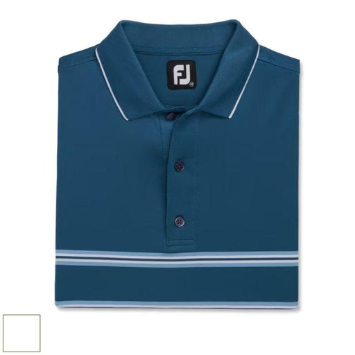 FootJoy Double Band Lisle Knit Collar-Previous Season Style M White (29599) - Fairway Golf