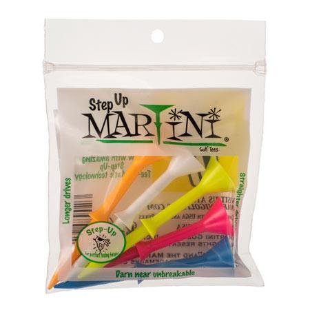 Martini Tees Martini Step Up Golf Tees (Package of 5) Assorted Colors - Fairway Golf