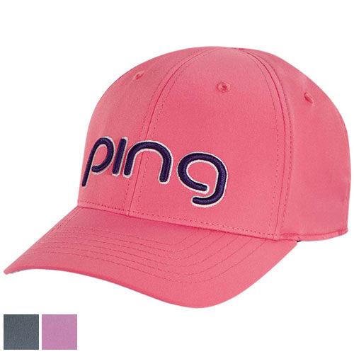 PING Ladies Performance Cap Grey/White (33769-03) - Fairway Golf