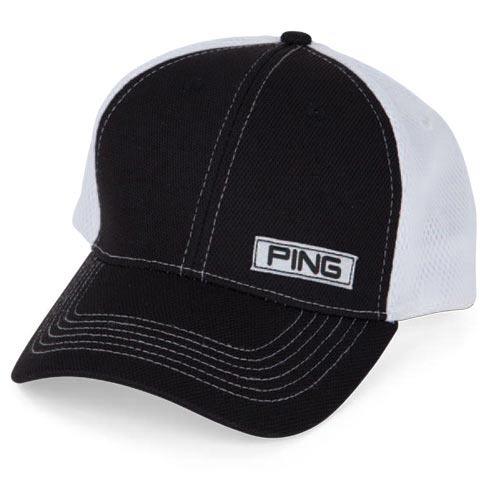 Ping 2012 Limited Sport Mesh Caps (#31524-1) White/Black - Fairway Golf