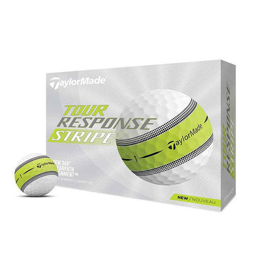 TaylorMade Tour Response Stripe Golf Ball Lime (N7638601) - Fairway Golf