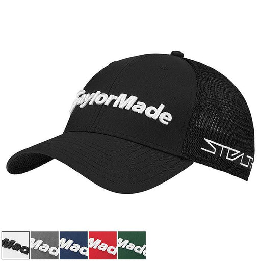 TaylorMade Tour Cage Hat L/XL Black (N78955) - Fairway Golf