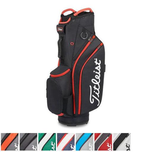 Titleist Cart 14 Cart Bag Black/Black/Red (TB22CT6-006) - Fairway Golf