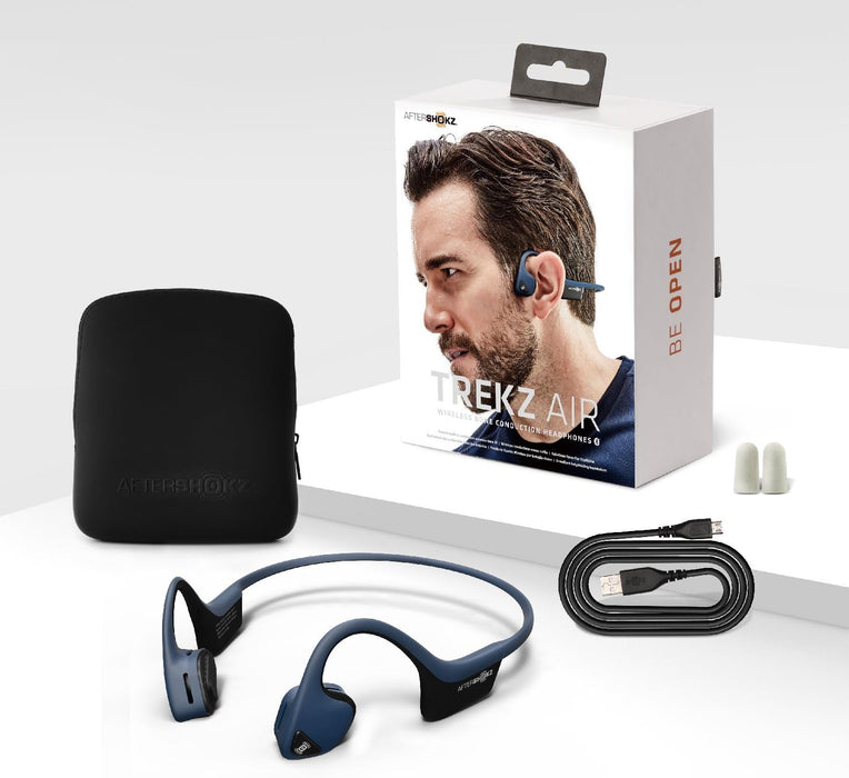 AfterShokz Trekz Air Open Ear Wireless Bone Conduction Headphones