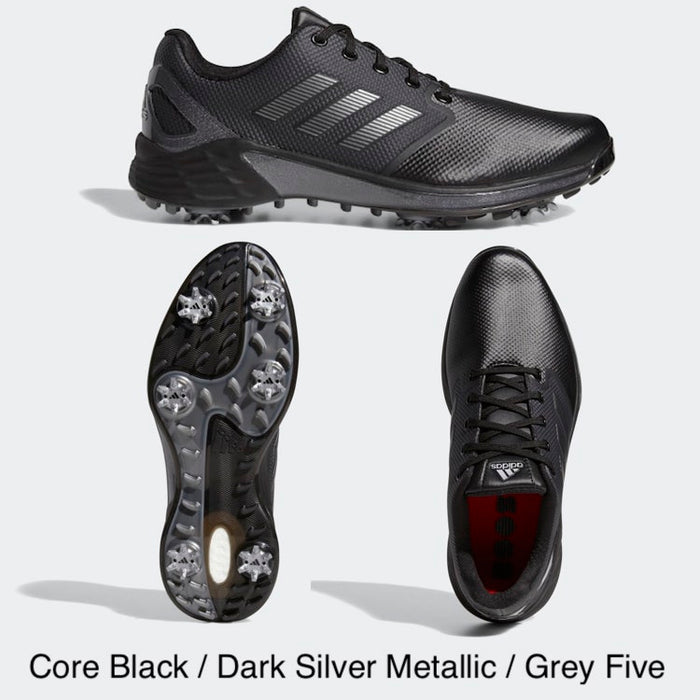 Adidas ZG21 Golf Shoes 12.0 Core Black / Dark Silver Metall Medium