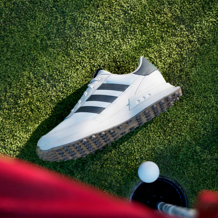 adidas S2G 24 Leather Spikeless Golf Shoes - Cloud White / Carbon / Chalk White