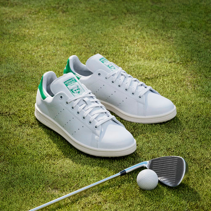 adidas Stan Smith Spikeless Golf Shoes - Cloud White / Green / Off White