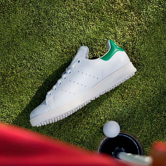 adidas Stan Smith Spikeless Golf Shoes - Cloud White / Green / Off White