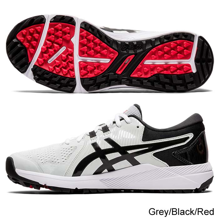 Asics GEL-COURSE GLIDE Golf Shoes 8.0 Grey/Black/Red