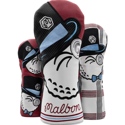 Malbon x Bettinardi Gangster Buckets Maroon & White Plaid Wood Set