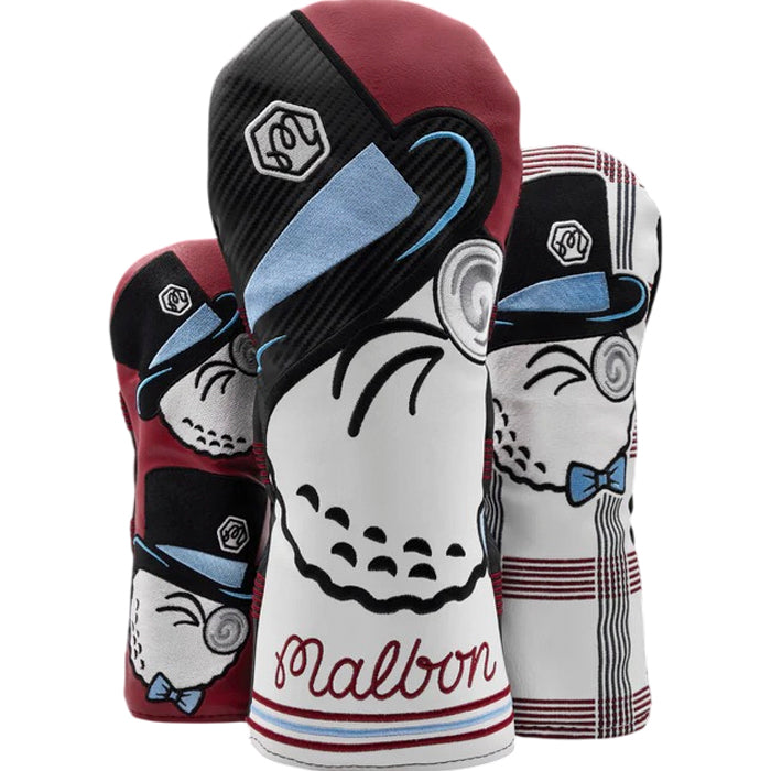 Malbon x Bettinardi Gangster Buckets Maroon & White Plaid Wood Set