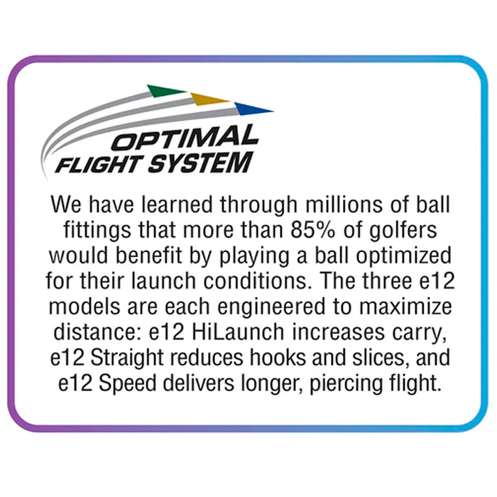 Bridgestone e12 Straight Golf Balls