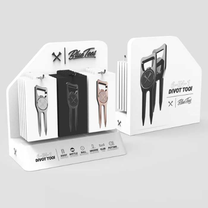 Blue Tees Golf 6-in-1 Premium Divot Tool