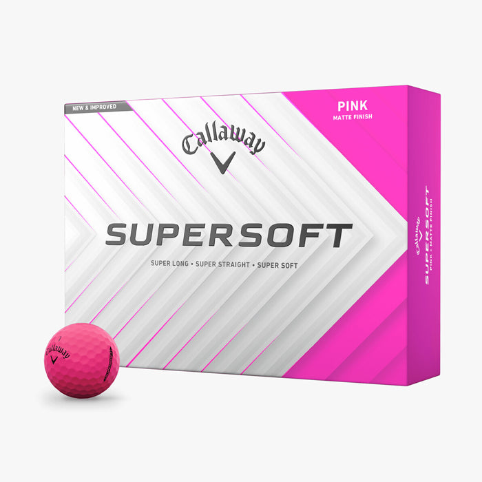 Callaway Supersoft Matte Pink Golf Balls