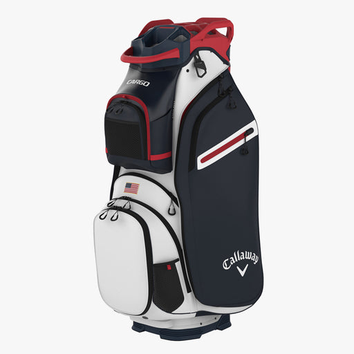 Callaway CARGO Cart Bag - White/Navy/Red Flag