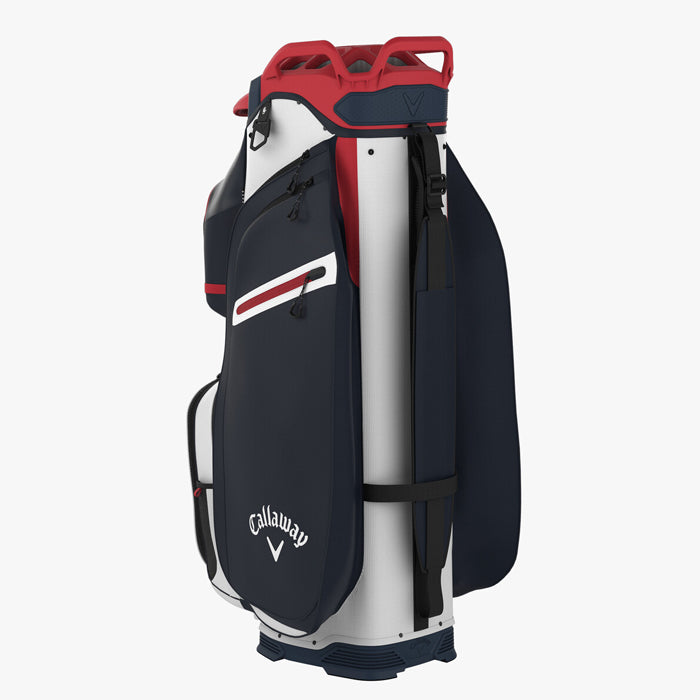 Callaway CARGO Cart Bag - White/Navy/Red Flag