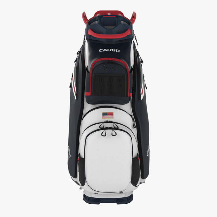 Callaway CARGO Cart Bag - White/Navy/Red Flag