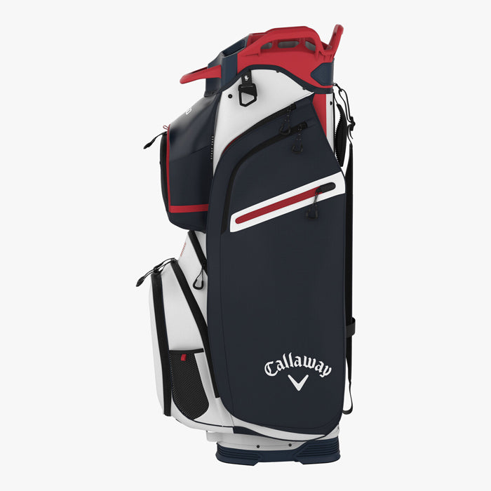 Callaway CARGO Cart Bag - White/Navy/Red Flag