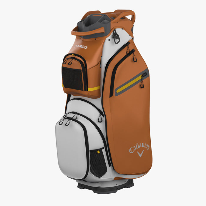 Callaway CARGO Cart Bag - White/Copper/Goldenrod