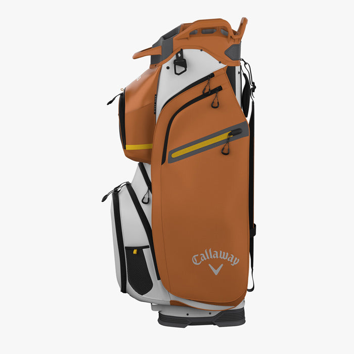 Callaway CARGO Cart Bag - White/Copper/Goldenrod