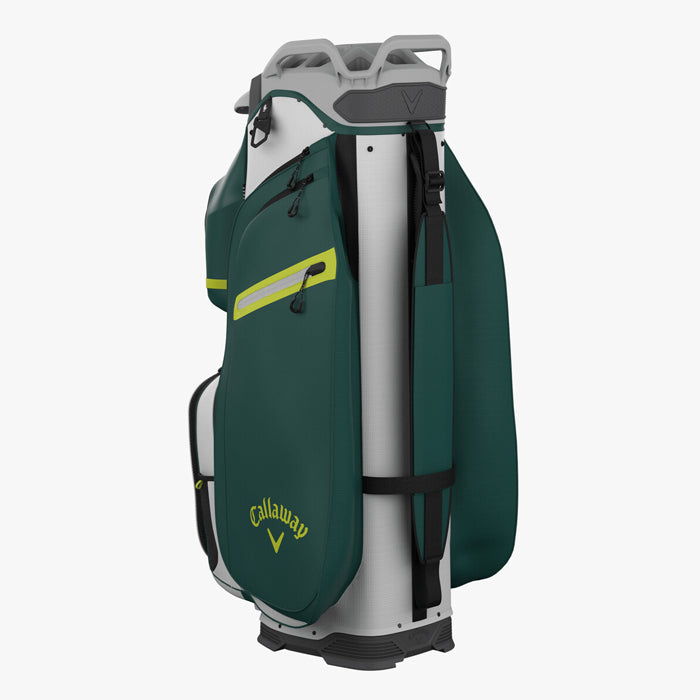 Callaway CARGO Cart Bag - White/Forest/Floral Yellow