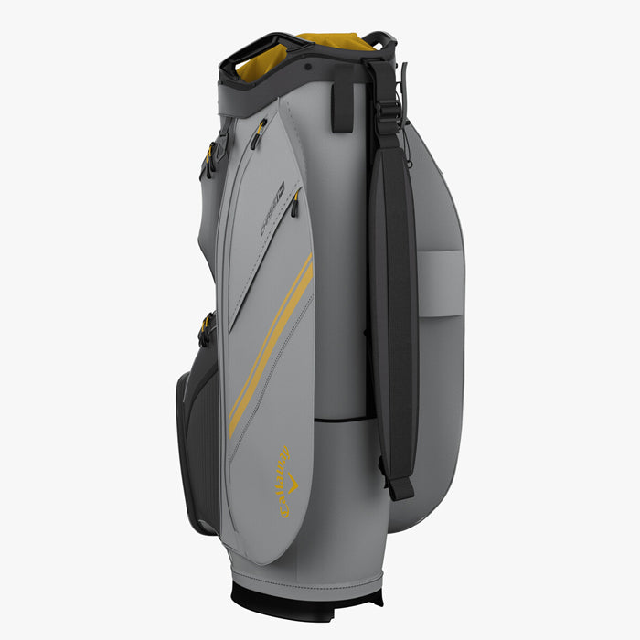 Callaway Chase 14 Cart Bag - Charcoal/Silver/Goldenrod