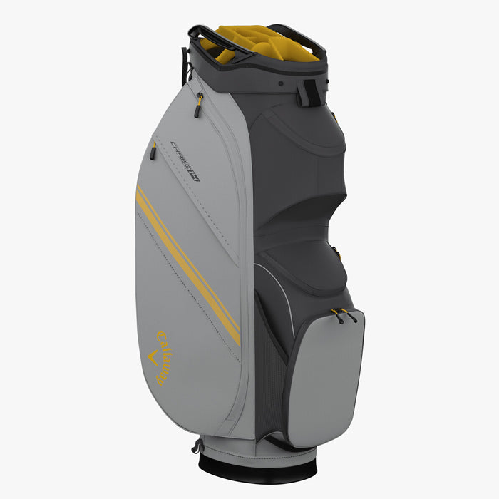 Callaway Chase 14 Cart Bag - Charcoal/Silver/Goldenrod