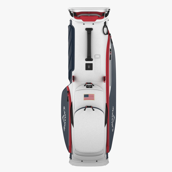 Callaway Fairway + Stand Bag - White/Navy HND/Red/Flag