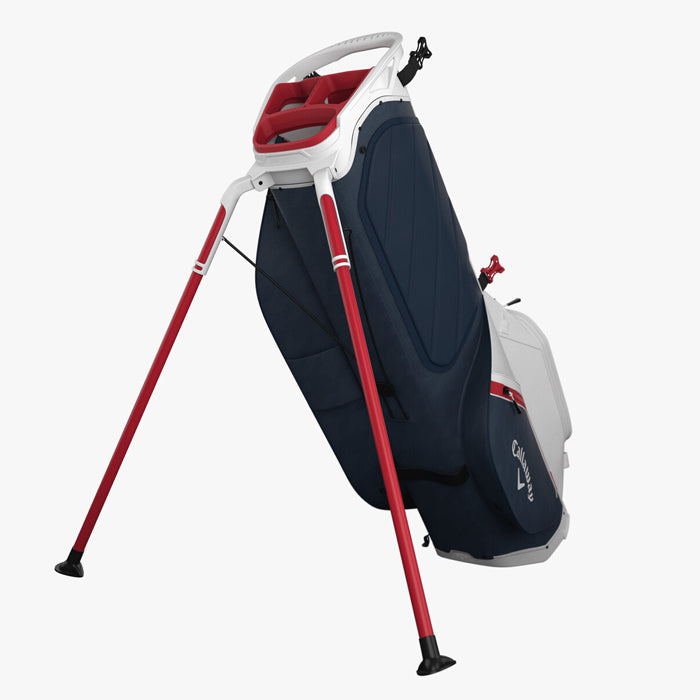 Callaway Fairway C Stand Bag - White/Navy HND/Red/Flag