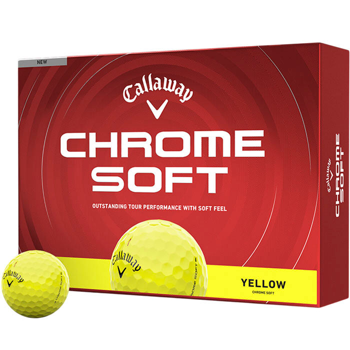 Callaway Chrome Soft Yellow Golf Balls