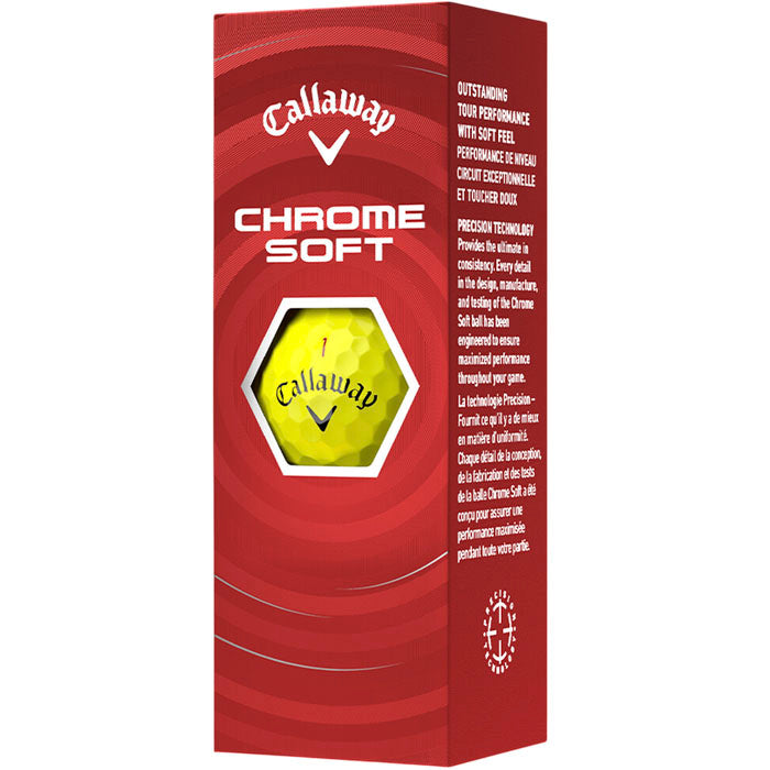 Callaway Chrome Soft Yellow Golf Balls