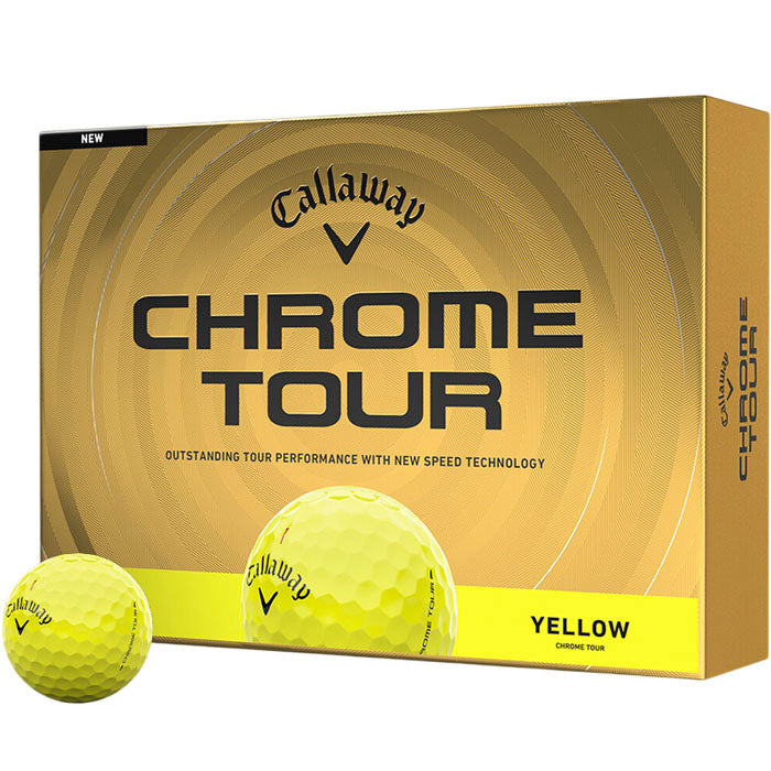 Callaway Chrome Tour Yellow Golf Balls