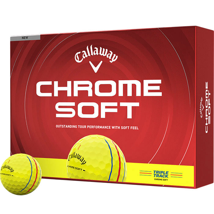 Callaway Chrome Soft Triple Track Yellow Golf Balls