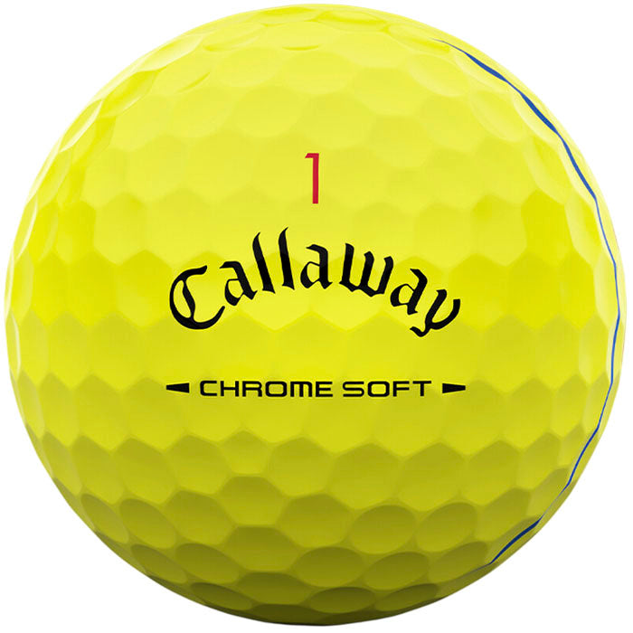 Callaway Chrome Soft Triple Track Yellow Golf Balls