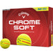 Callaway Chrome Soft 360 Triple Track Yellow Golf Balls