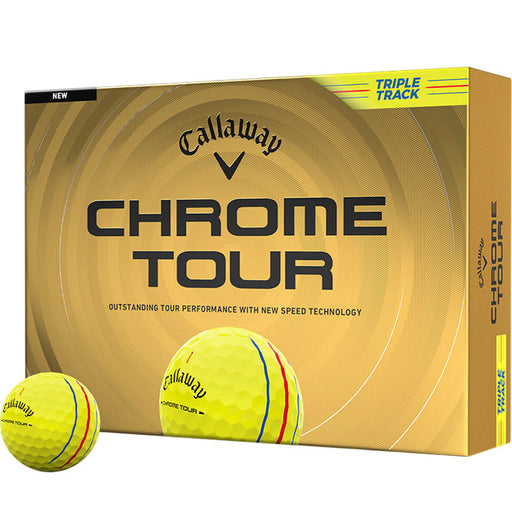 Callaway Chrome Tour Triple Track Yellow Golf Balls