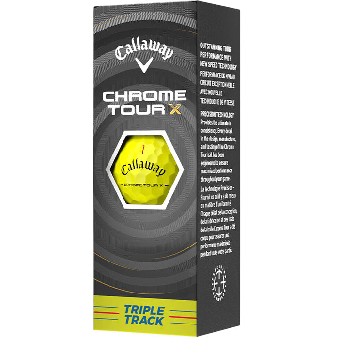 Callaway Chrome Tour X Triple Track Yellow Golf Balls