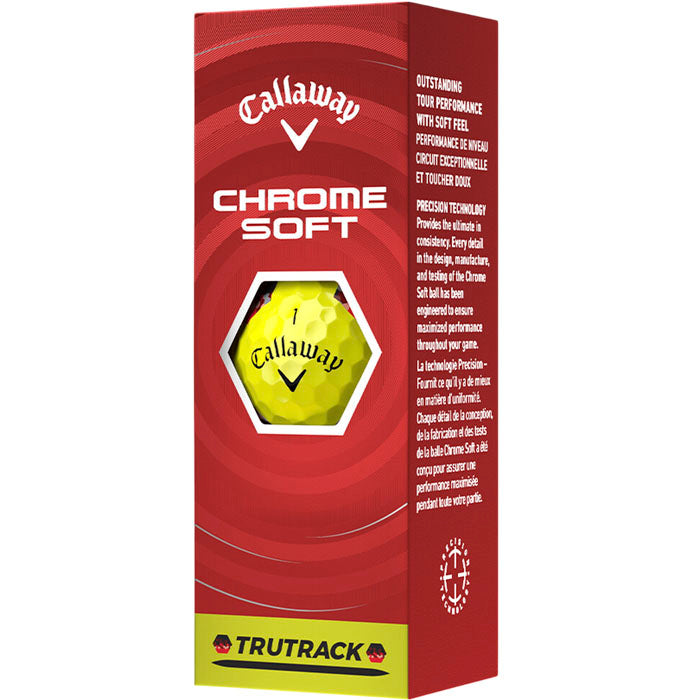 Callaway Chrome Soft TruTrack Yellow Golf Balls
