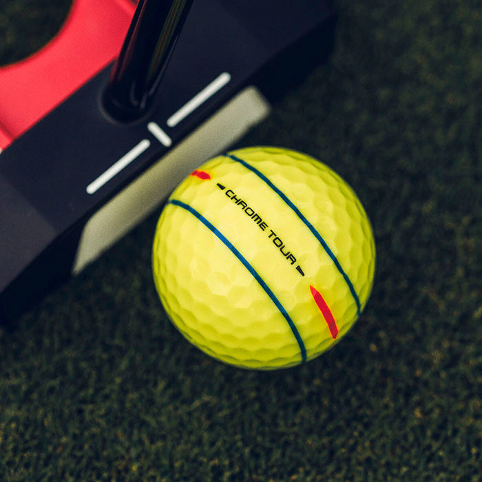 Callaway Chrome Tour 360 Triple Track Yellow Golf Balls