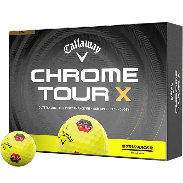 Callaway Chrome Tour X TruTrack Yellow Golf Balls