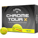 Callaway Chrome Tour X 360 Triple Track Yellow Golf Balls